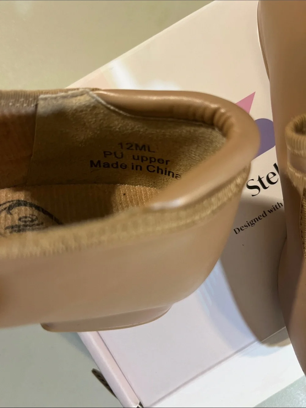 Elle Girls' Mary Jane Dance Shoes in Tan